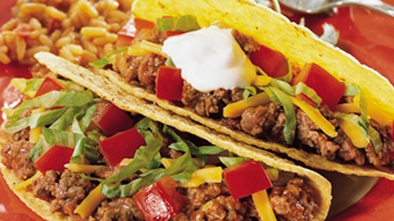 crunchy beef tacos