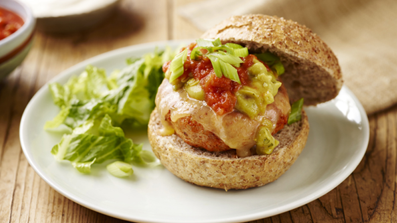 mexican chicken burgers