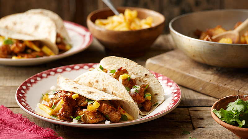 pork al pastor soft tacos