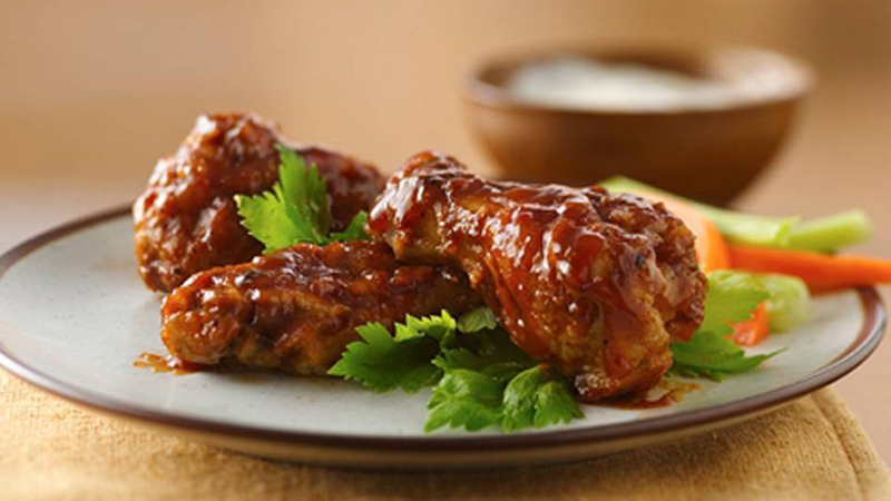 sticky chicken wings drumsticks